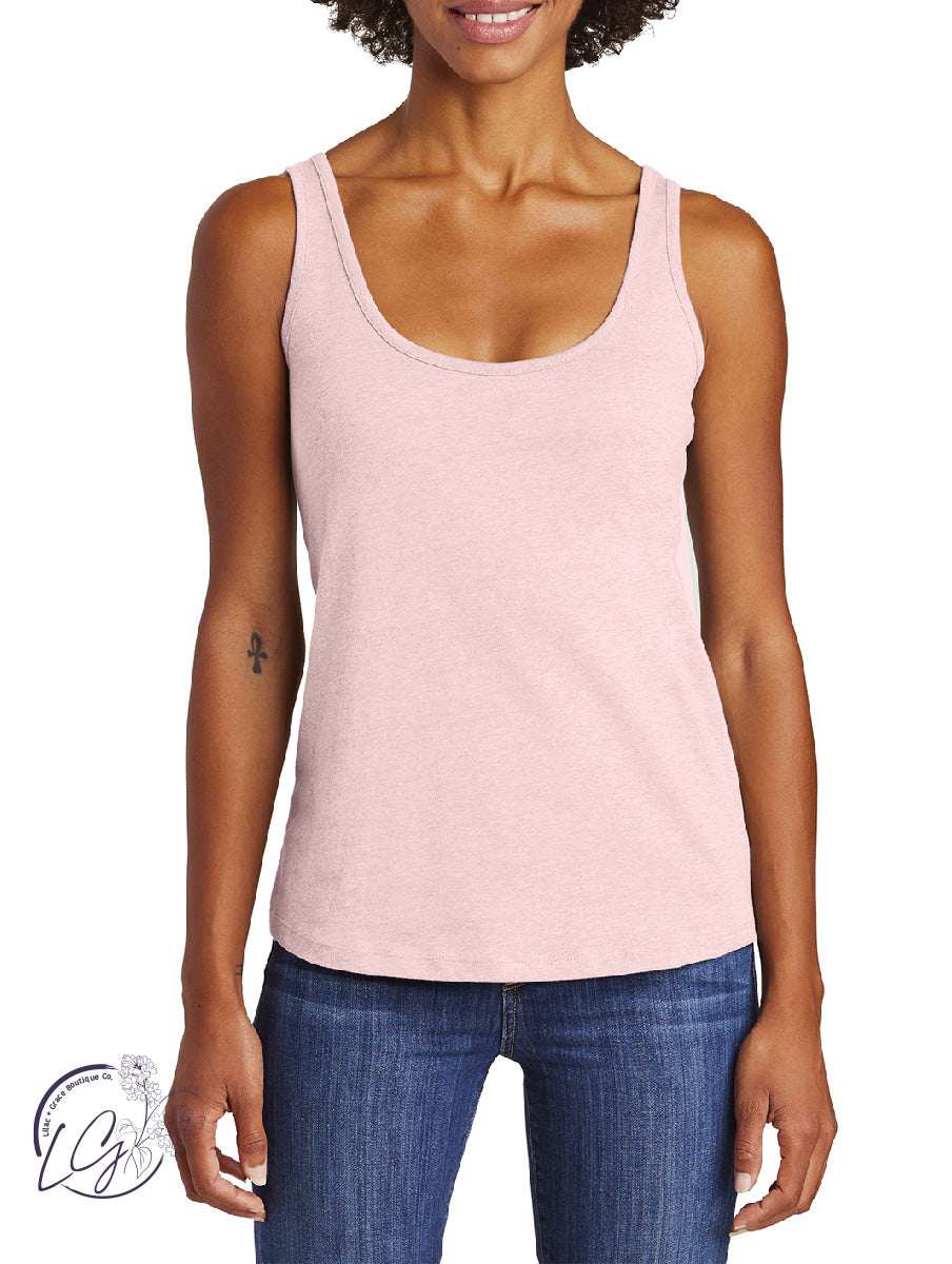 Signature Basic Tank Top in Heather Rose