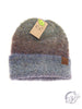 Multi-Colored Slouchy Mohair Cuffed CC Beanie