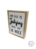 Wood Framed Pet Tabletop Sign