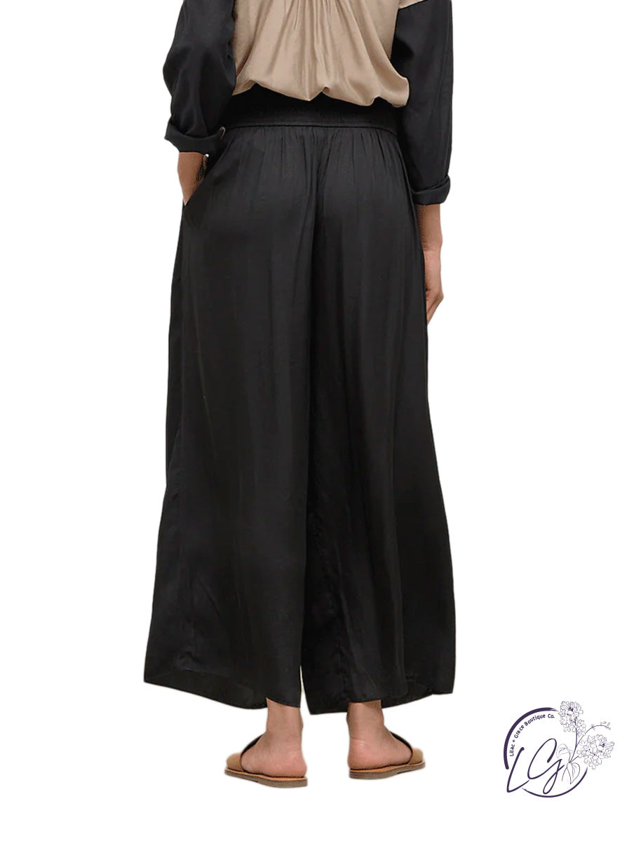 Lookin' Good Satin Wide Leg Pants