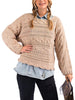 Wind In My Hair Cable Knit Sweater