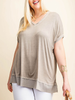 Curvy Feeling Just Right Ribbed Tee