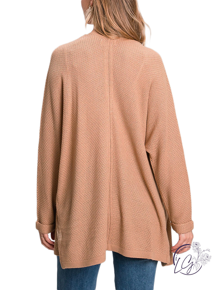 Curvy Classic Look Knit Cardigan