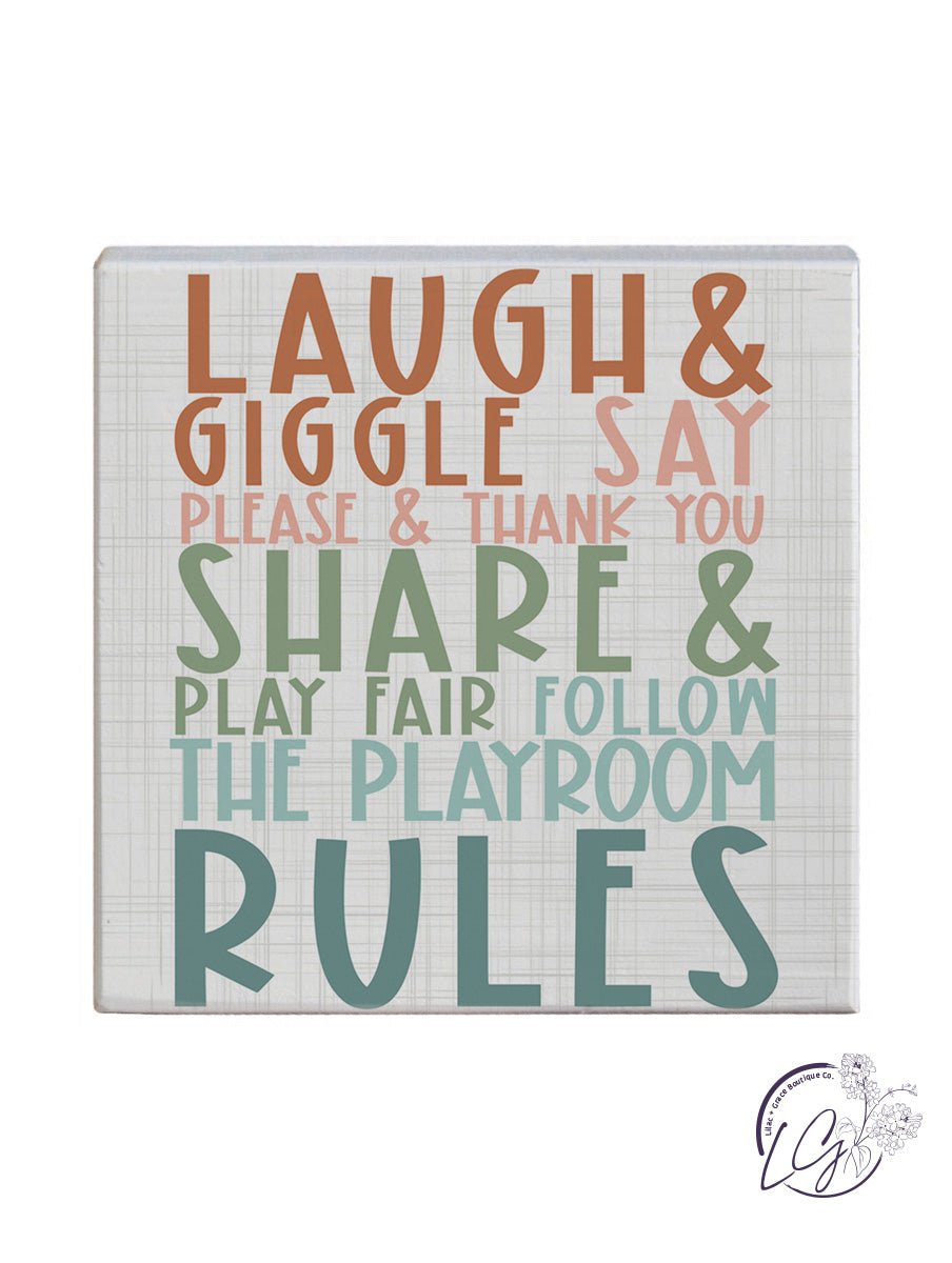 Fun Decorative Tabletop Blocks 5.25"X5.25"