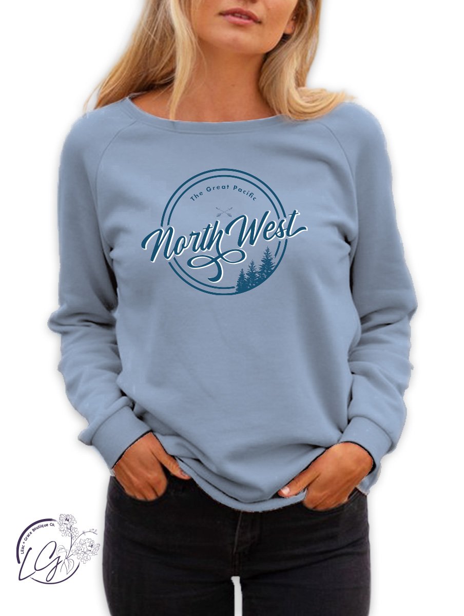 Curvy Circle Around the Northwest Crewneck