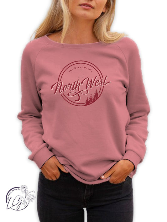 Curvy Circle Around the Northwest Crewneck