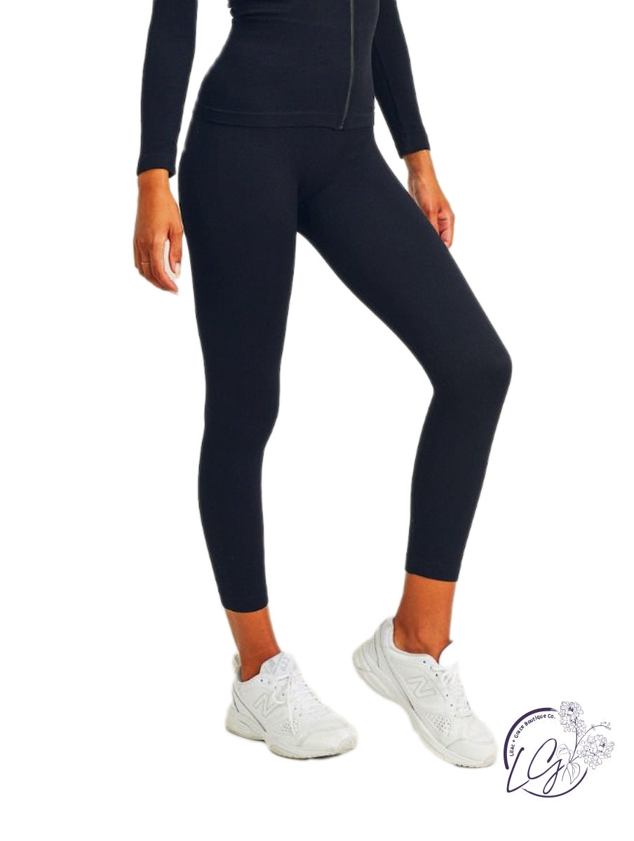 Athletic Ribbed Seamless Leggings