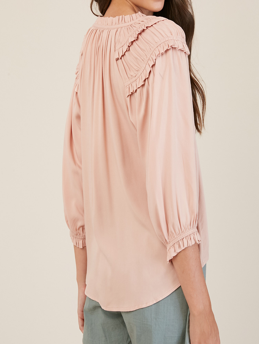 Everybody's Favorite Ruffle Shoulder Top