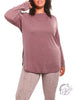 Curvy Full Potential Mesh Long Sleeve with Side Slits