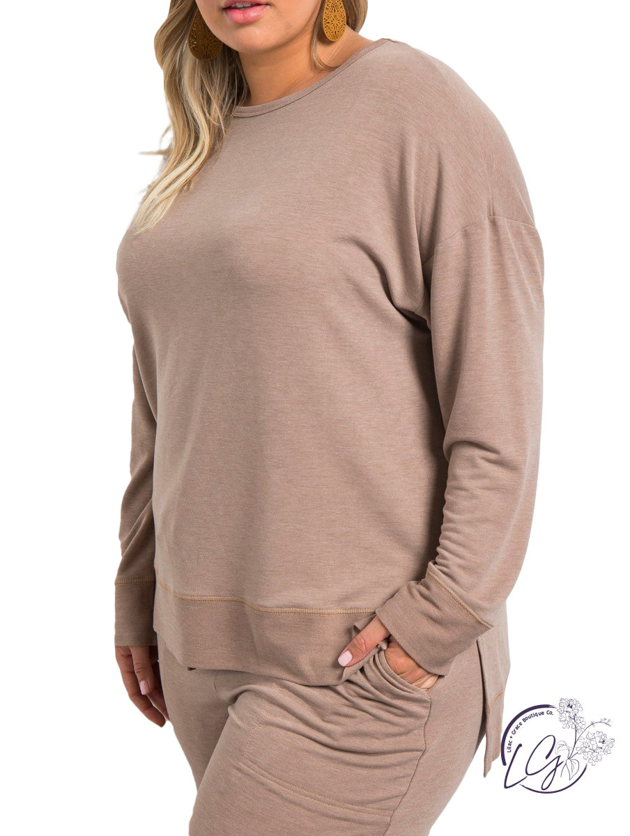 Curvy Having It All Long Sleeve Top