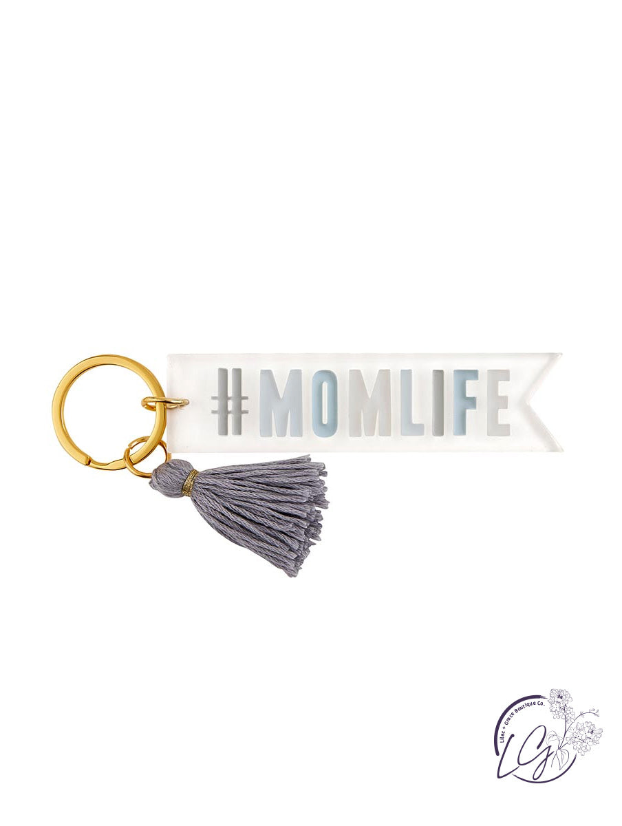 Acrylic Key Tag - Girl Mom