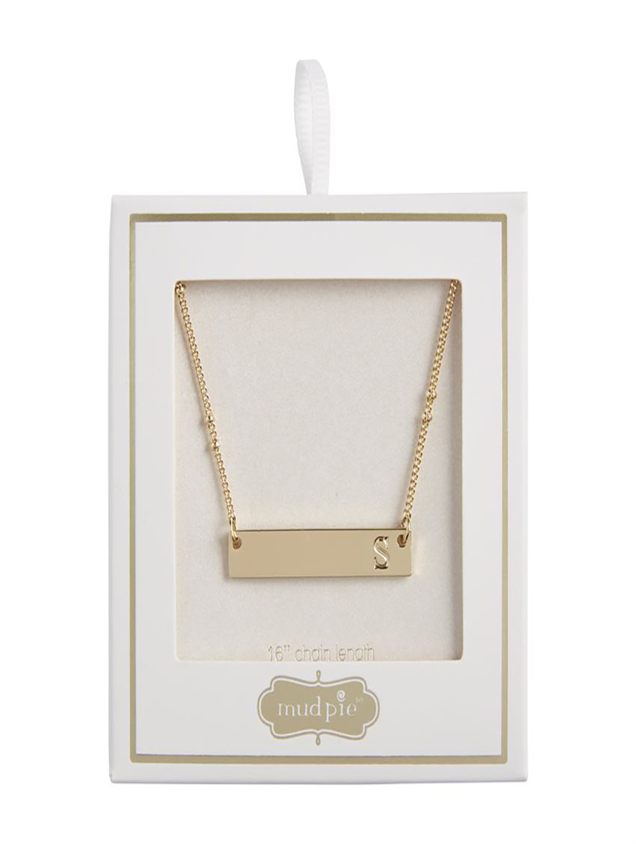 Initial Bar Necklace