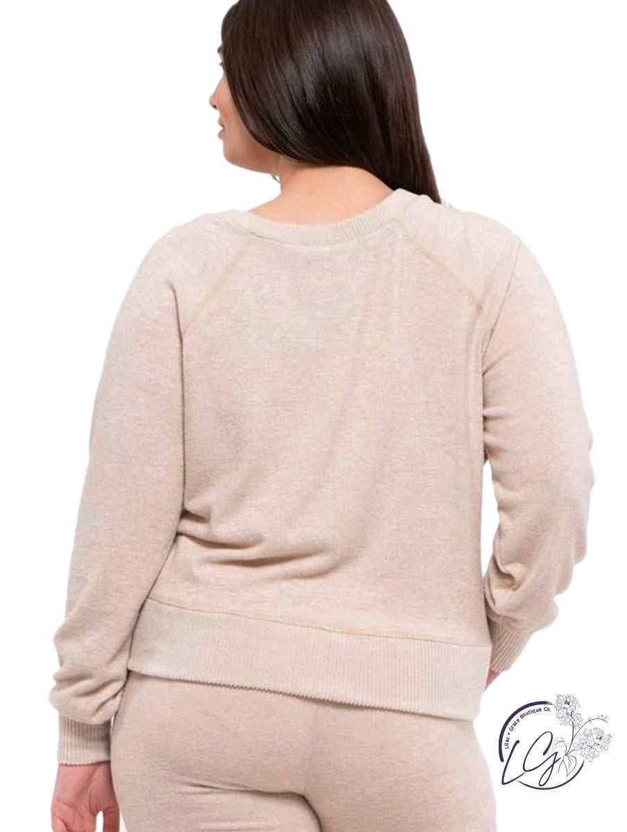 Curvy Keep Me Warm Lounge Long Sleeve