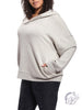 Curvy Essential V Hooded Pullover