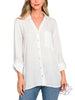 Keepin' It Casual V-Neck Button Down