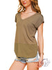 Perfect Day Basic Mesh V-Neck Tee