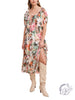 Relaxed and Flowy Flower Print Chiffon Maxi Dress