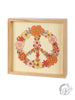 Inset Box Sign - Floral Peace Sign