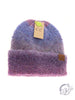 Multi-Colored Slouchy Mohair Cuffed CC Beanie