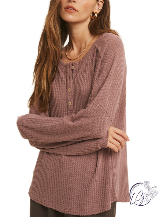 Elegant Waffle Long Sleeve