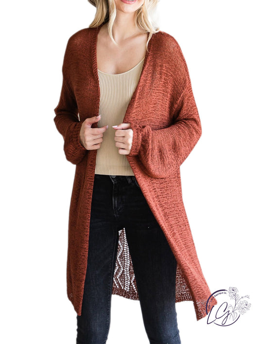 Curvy Influenced By Me Lightweight Cardigan