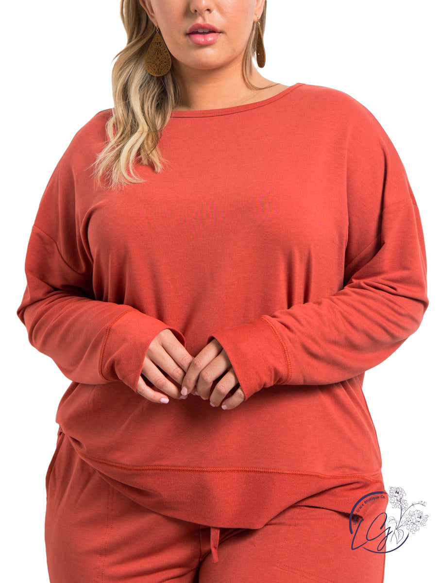 Curvy Having It All Long Sleeve Top