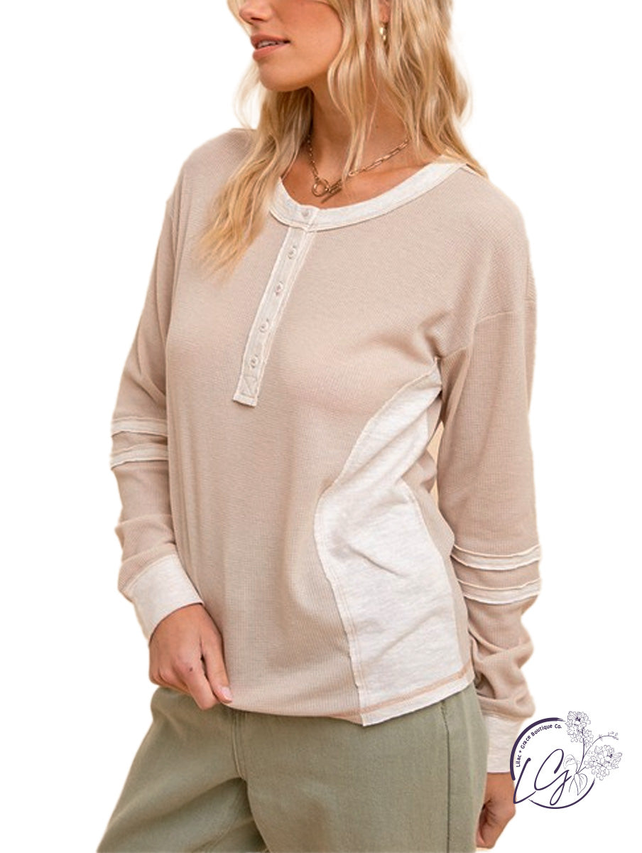 Up River Thermal Henley Top