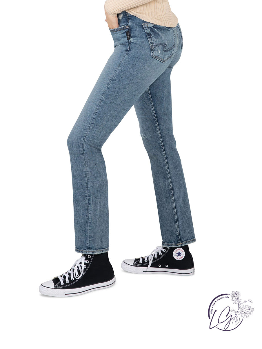 Avery High-Rise Straight by Silver Jeans