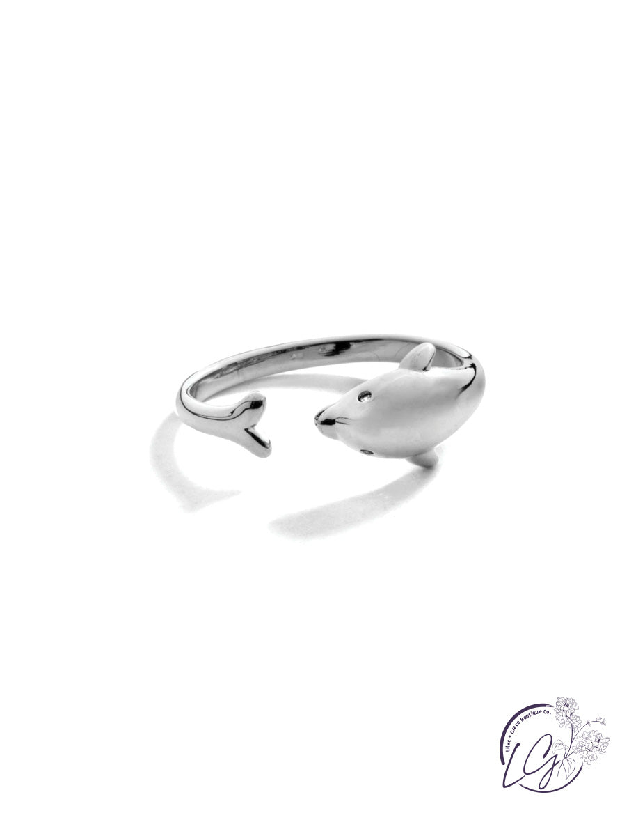 Adjustable Dolphin Ring