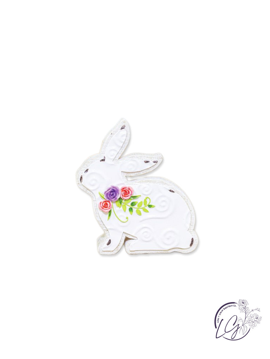 FLORAL COLLAR BUNNY TABLETOP