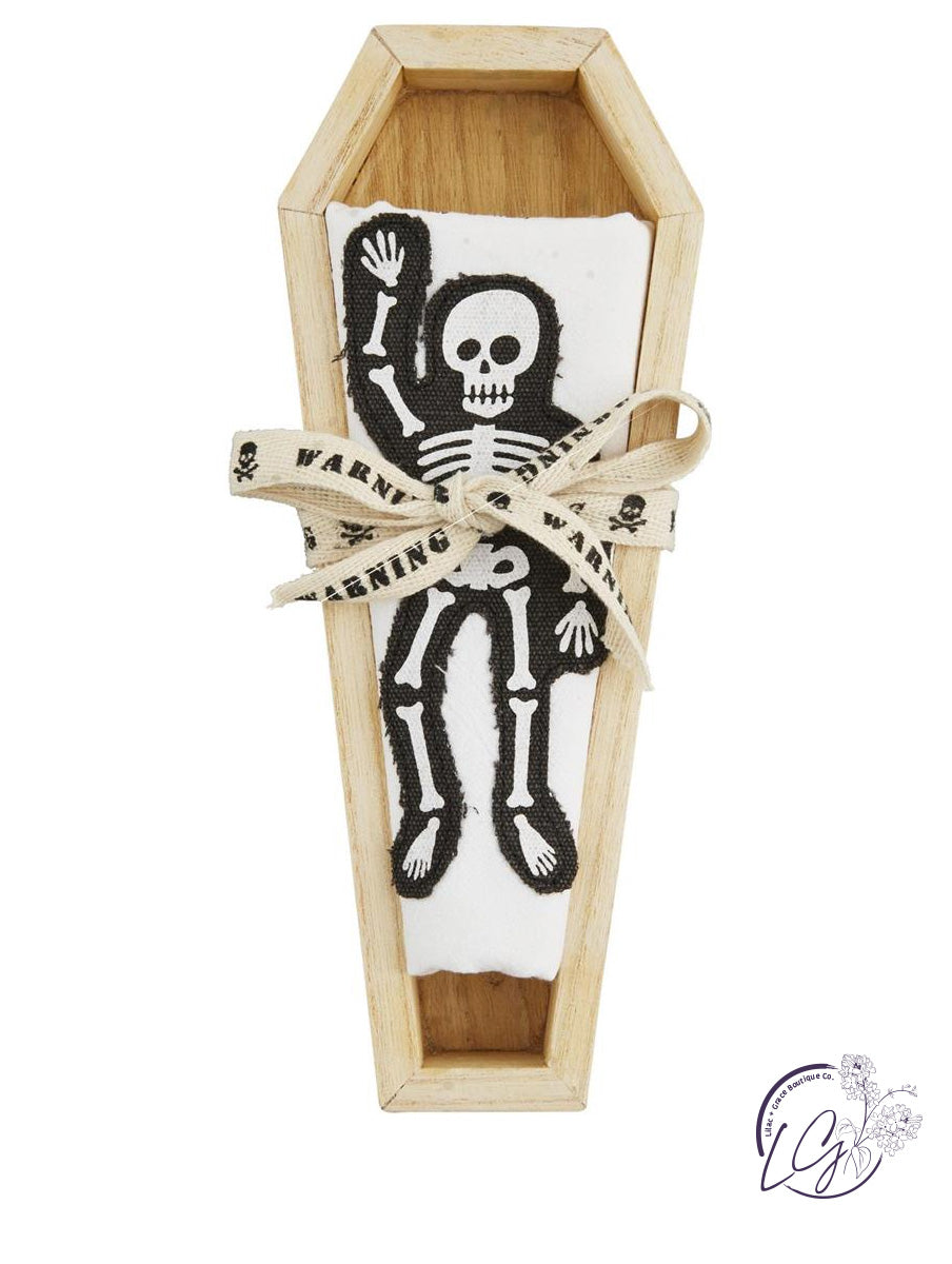 COFFIN CRACKER DISH & TOWEL SETS