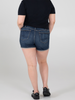 Curvy Suki Mid Rise Double Button Shorts by Silver Jeans