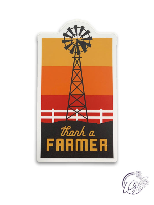 Thank a Farmer Sticker