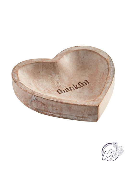 Wood Heart Trays