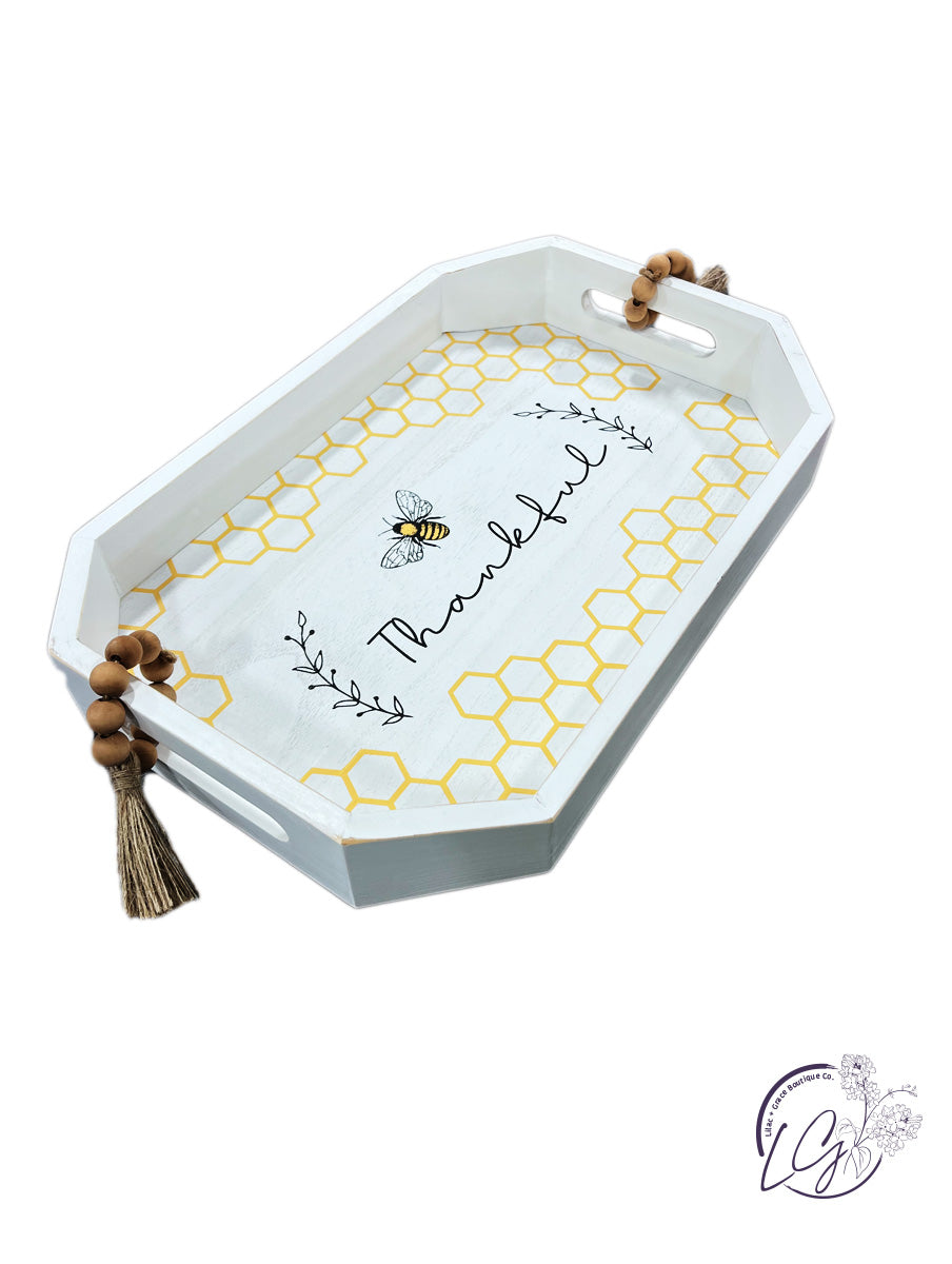 Wood Bee Tray