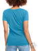 Signature Basic V-Neck Tee in Turquoise