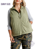 Curvy Don't Wait On Me Zip-Up Vest