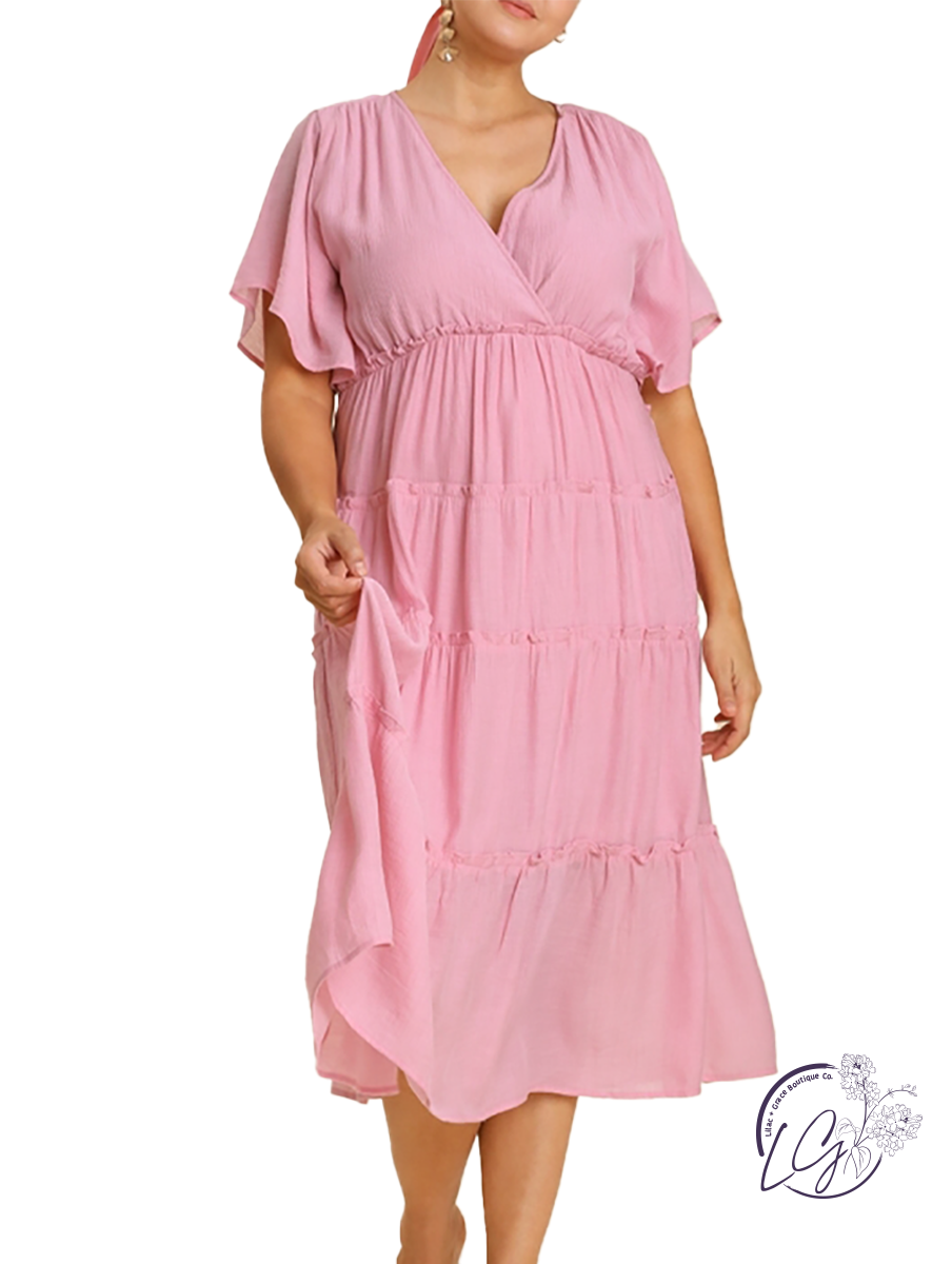 Curvy Ordinary Day Smocked Dress