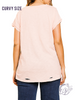 Curvy Enjoy The Days V-Neck Tee