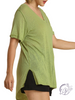 Curvy Just Another Day Basic V-Neck Tee