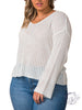 Curvy Cozy Travels Ribbed Sweater