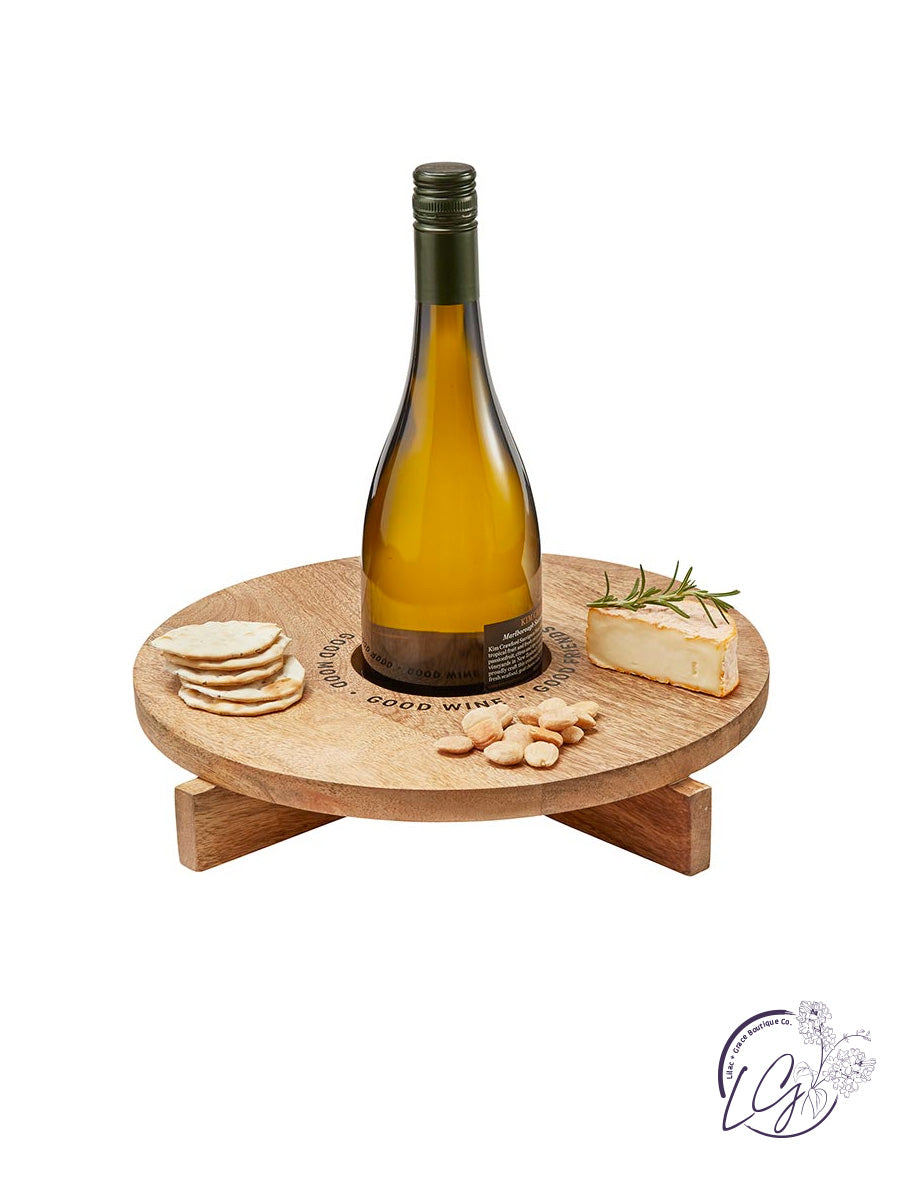 WINE HOLDER CHEESE BOARD