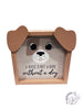 Wood Dog Shaped Box Signs