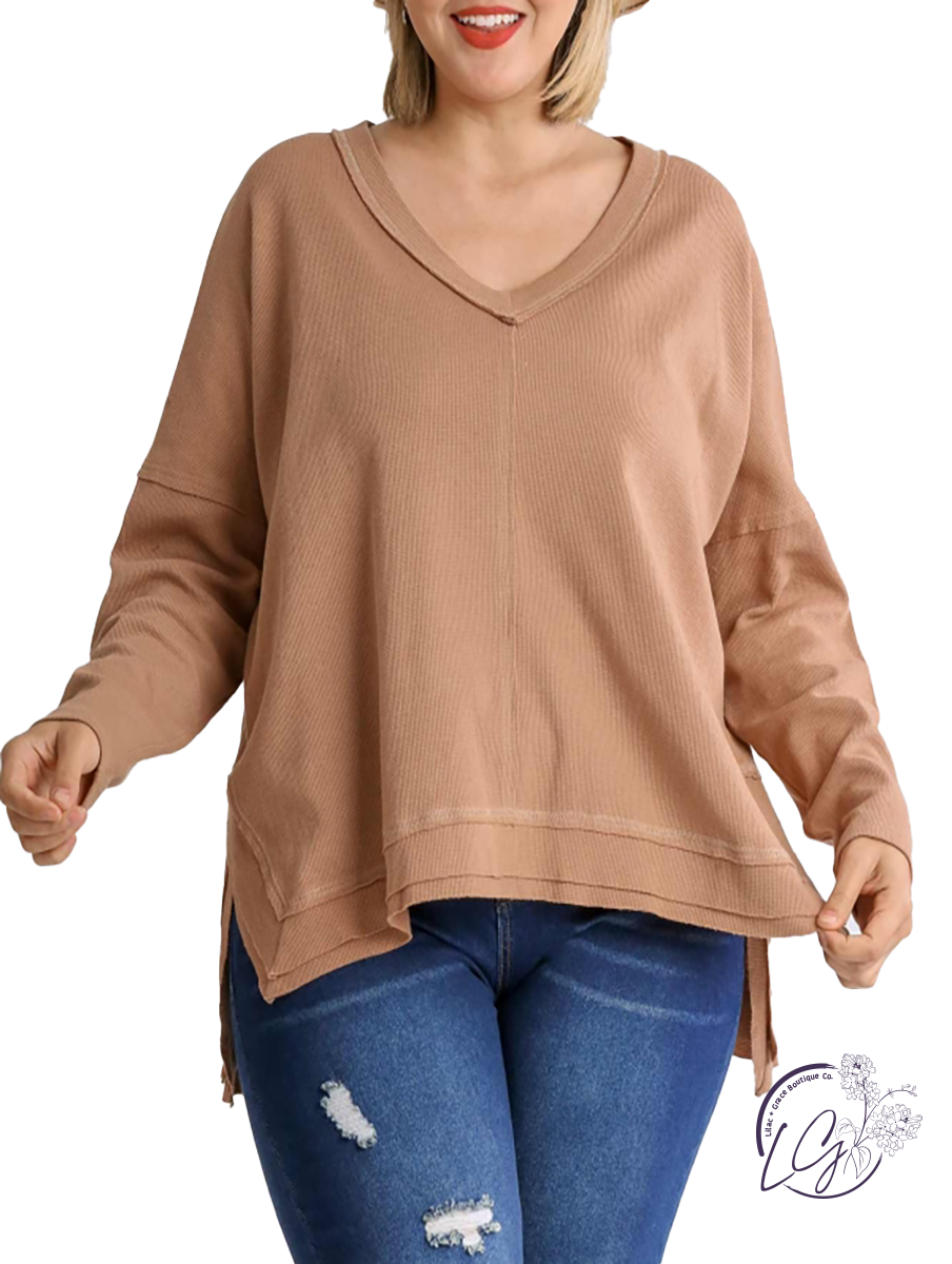 Curvy Love Languages Waffle Long Sleeve