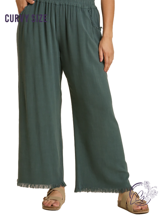 Curvy Not Your Fault Wide Leg Pants