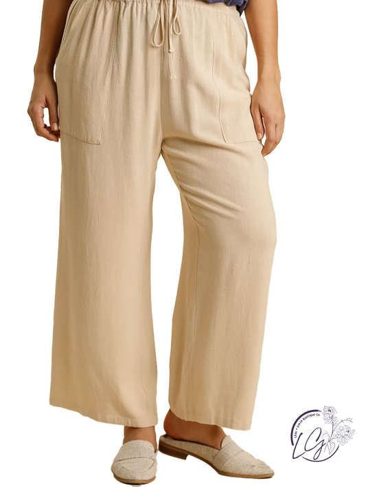 Curvy Beautiful People Linen Pants